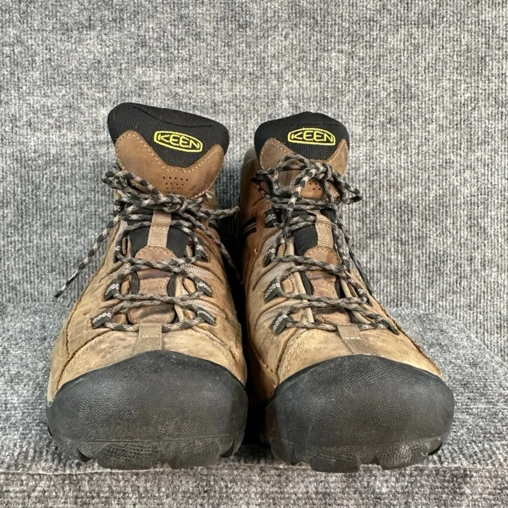 Keen Targhee II Waterproof Mid Hiking Boots Brown Leather Mens 13 1008417